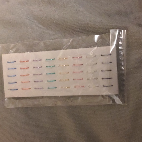 Multicolor Nose Hoop Piercing Jewelry NWT Multicolor 1.8mm Stainless Steal - Picture 10 of 12